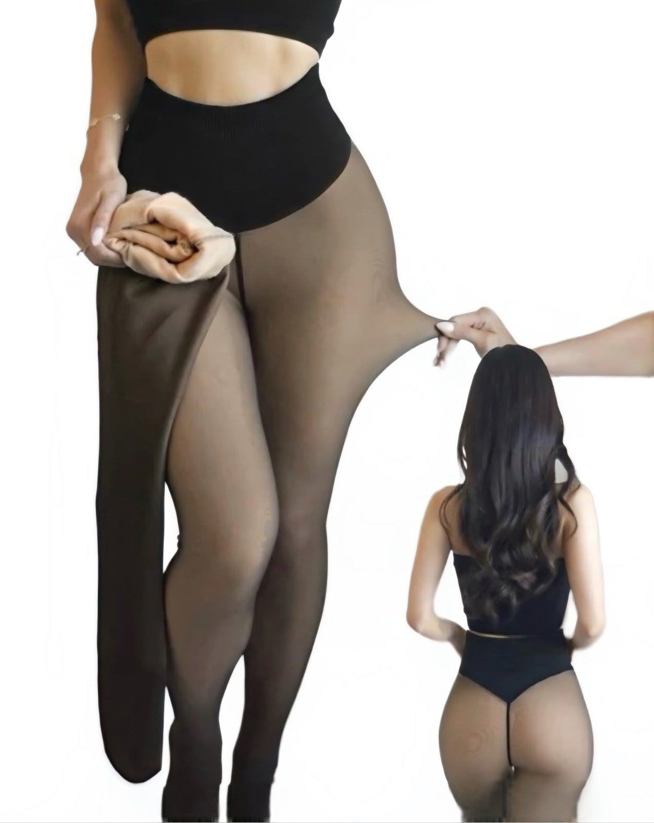 Magic leggings with compression band & one seam
